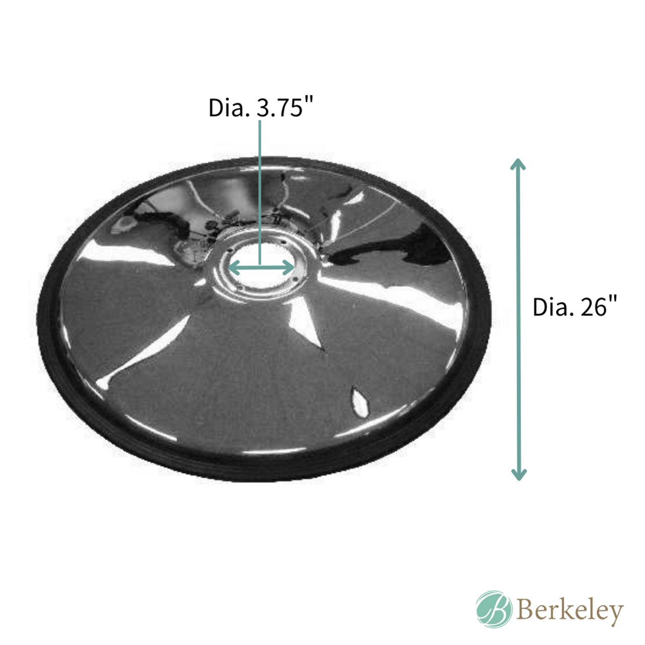 Base de silla 31905 - 26" (4 orificios) para silla de barbero Lincoln