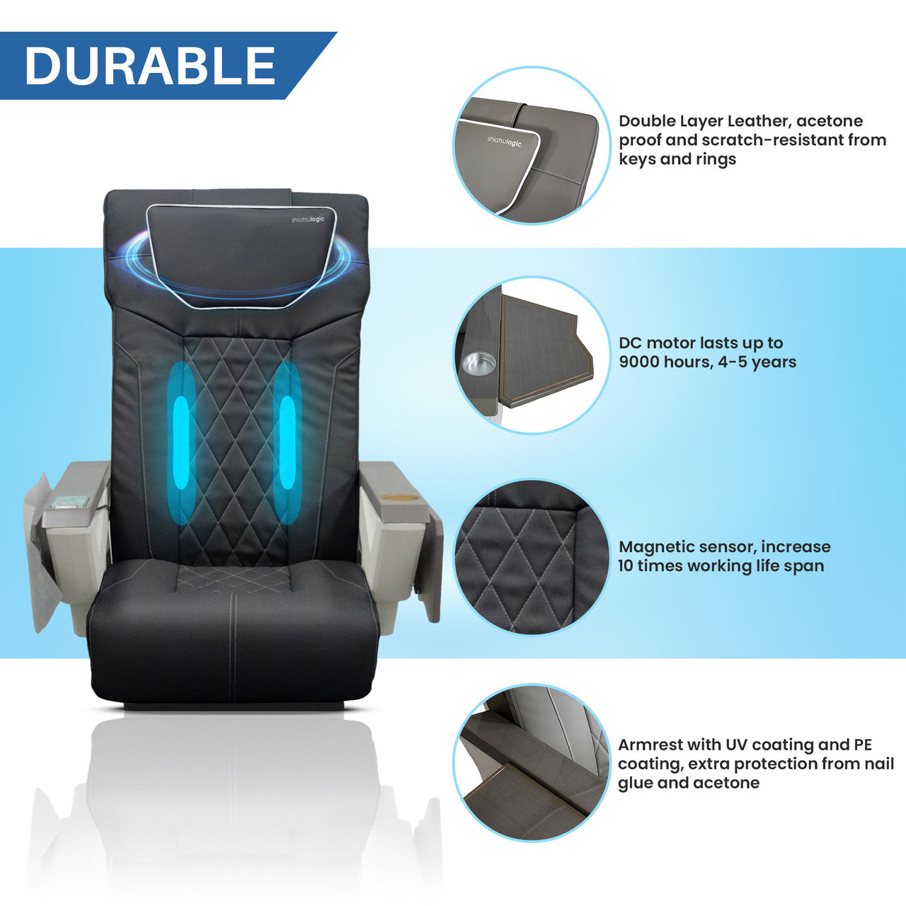 SILLÓN DE MASAJE SHIATSULOGIC FX II CON FUNDA de Mayakoba