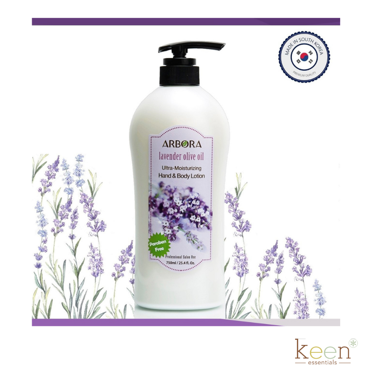 Korean ARBORA Ultra-Moisturizing Lotion