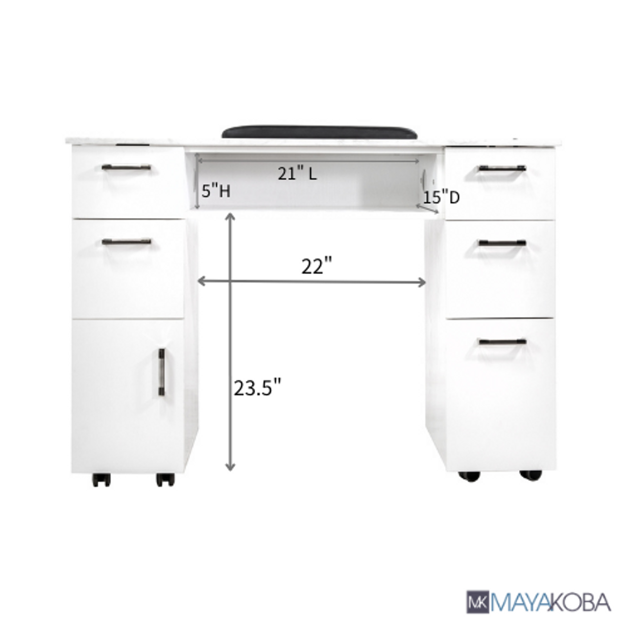 DREXEL Tufted Single Manicure Table