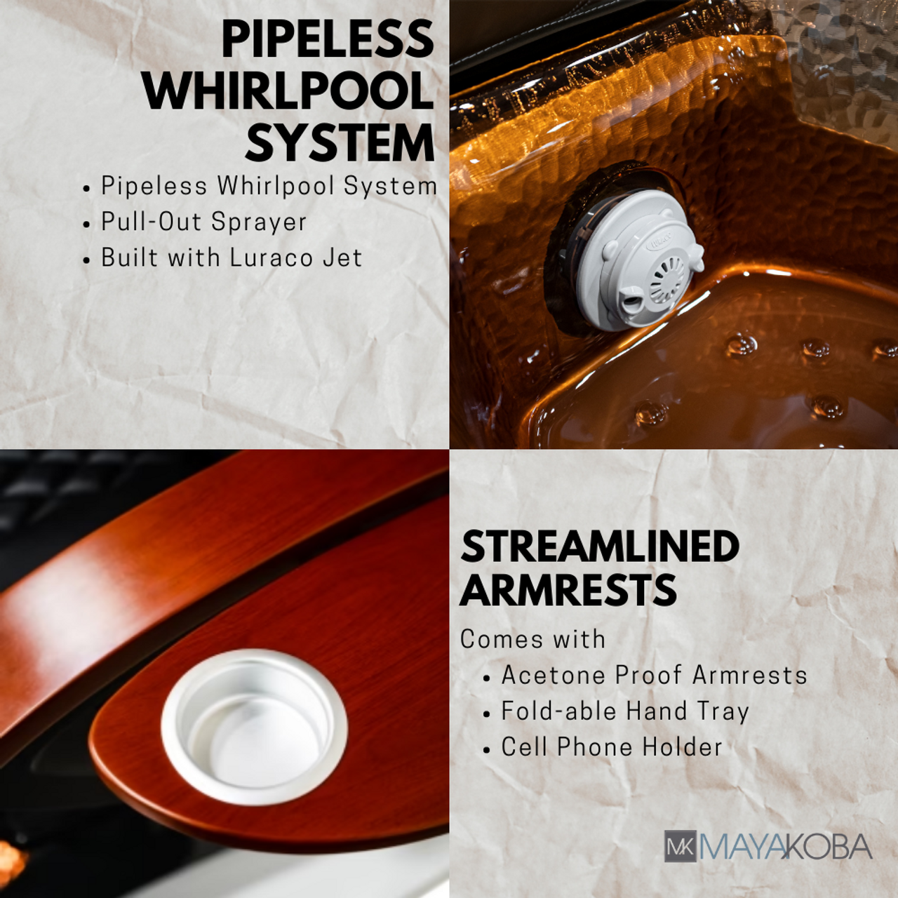 Spa de pedicura Viggo II con sillón EX-R de Mayakoba