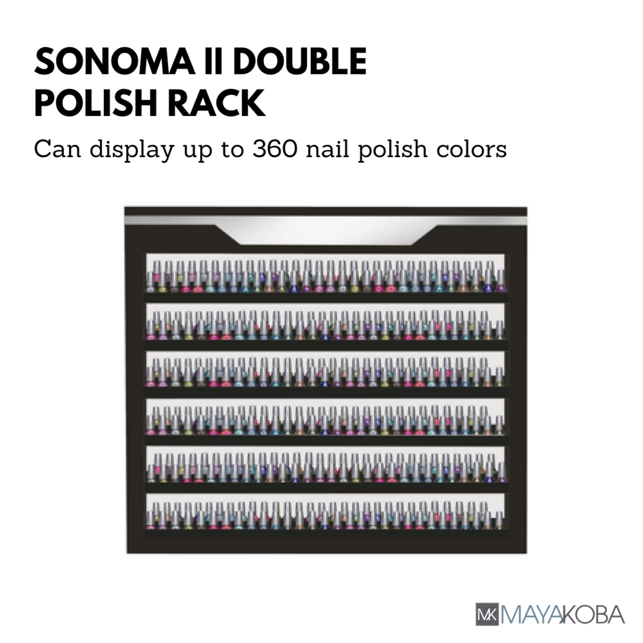 SONOMA II Double Polish Rack by Mayakoba