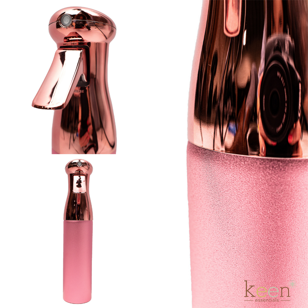 KEEN Essentials Continuous Mist Spray Bottles- 12 oz Aluminum Bottle