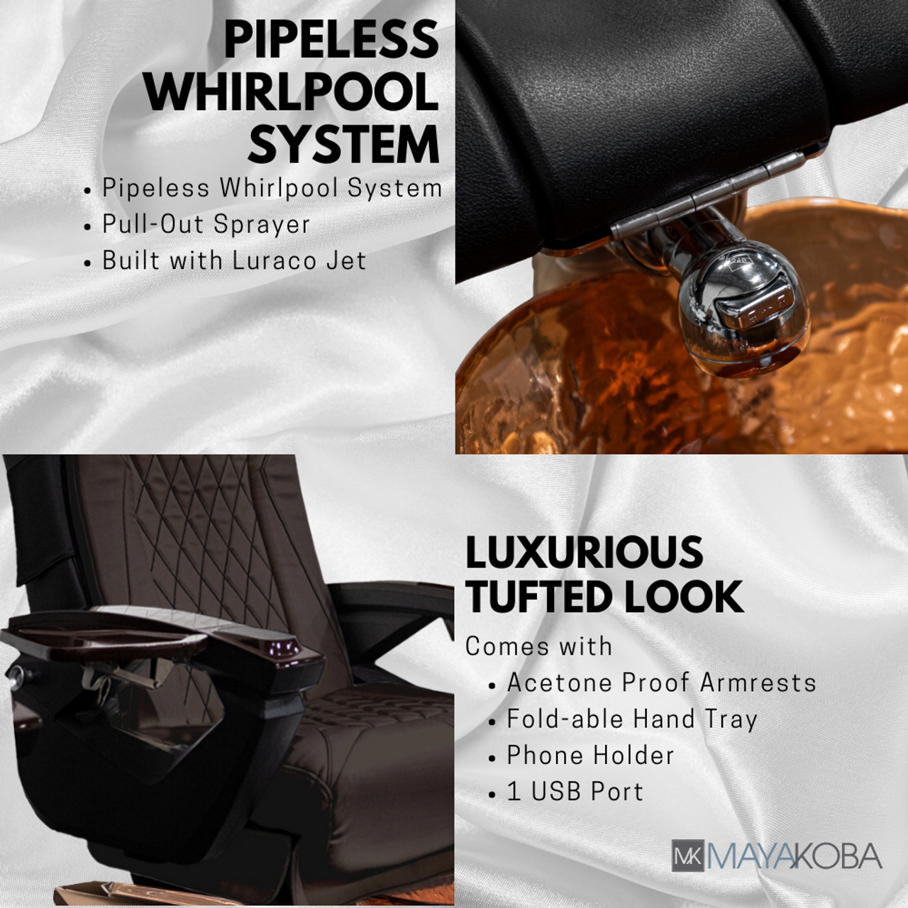 Viggo II Pedicure Spa con sillón LX de Mayakoba