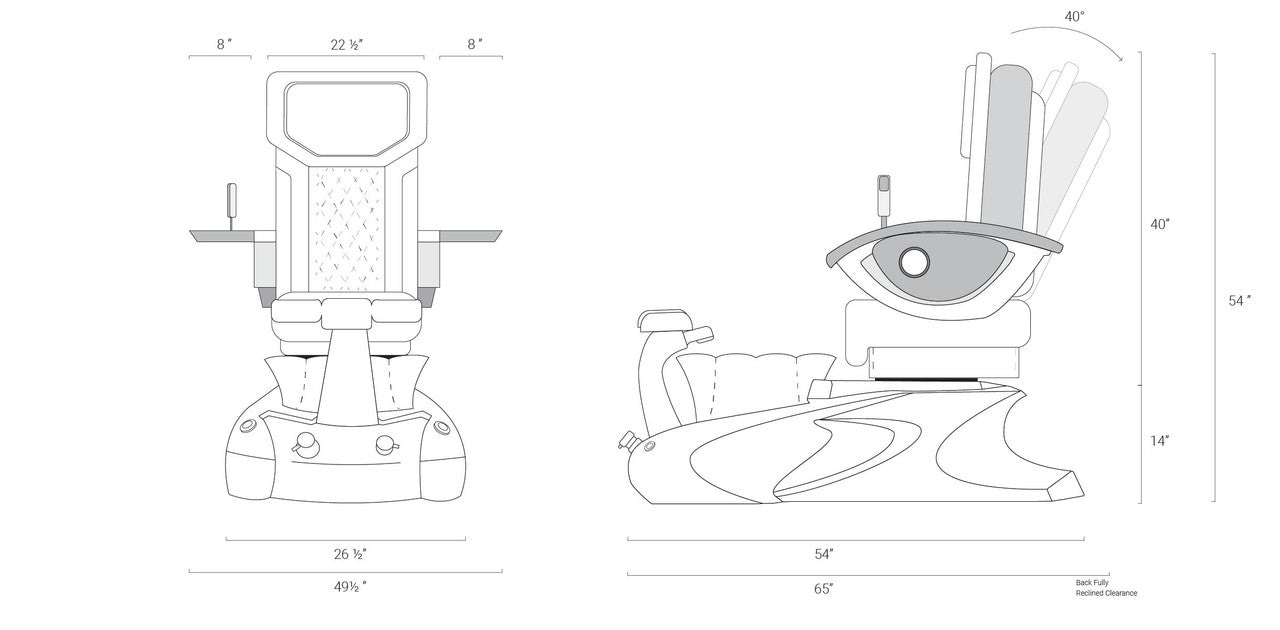 Spa de pedicura Viggo II con sillón EX-R de Mayakoba