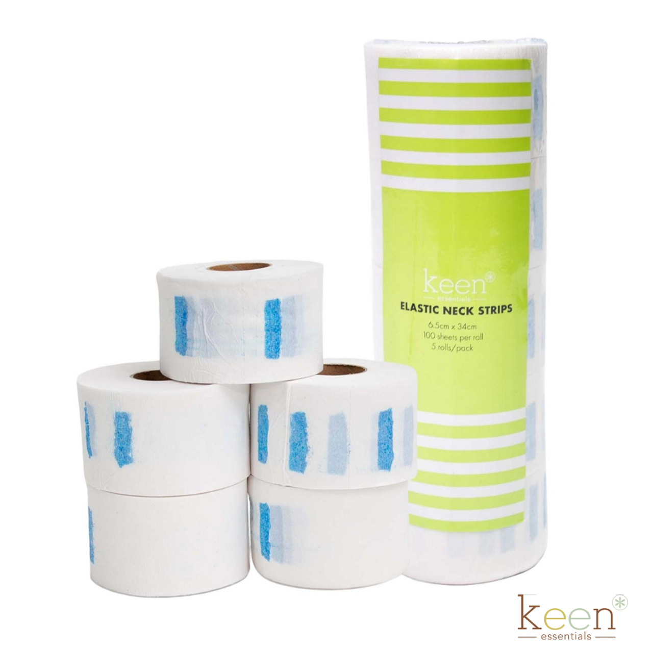 Rollo de tiras para cuello KEEN (100 rollos/caja) 