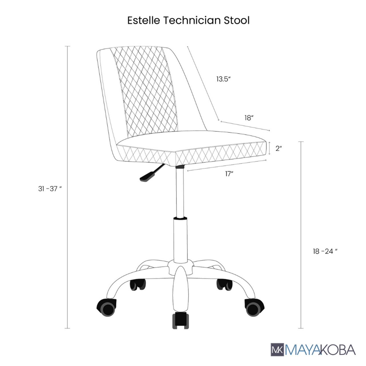 ESTELLE Technician Stool