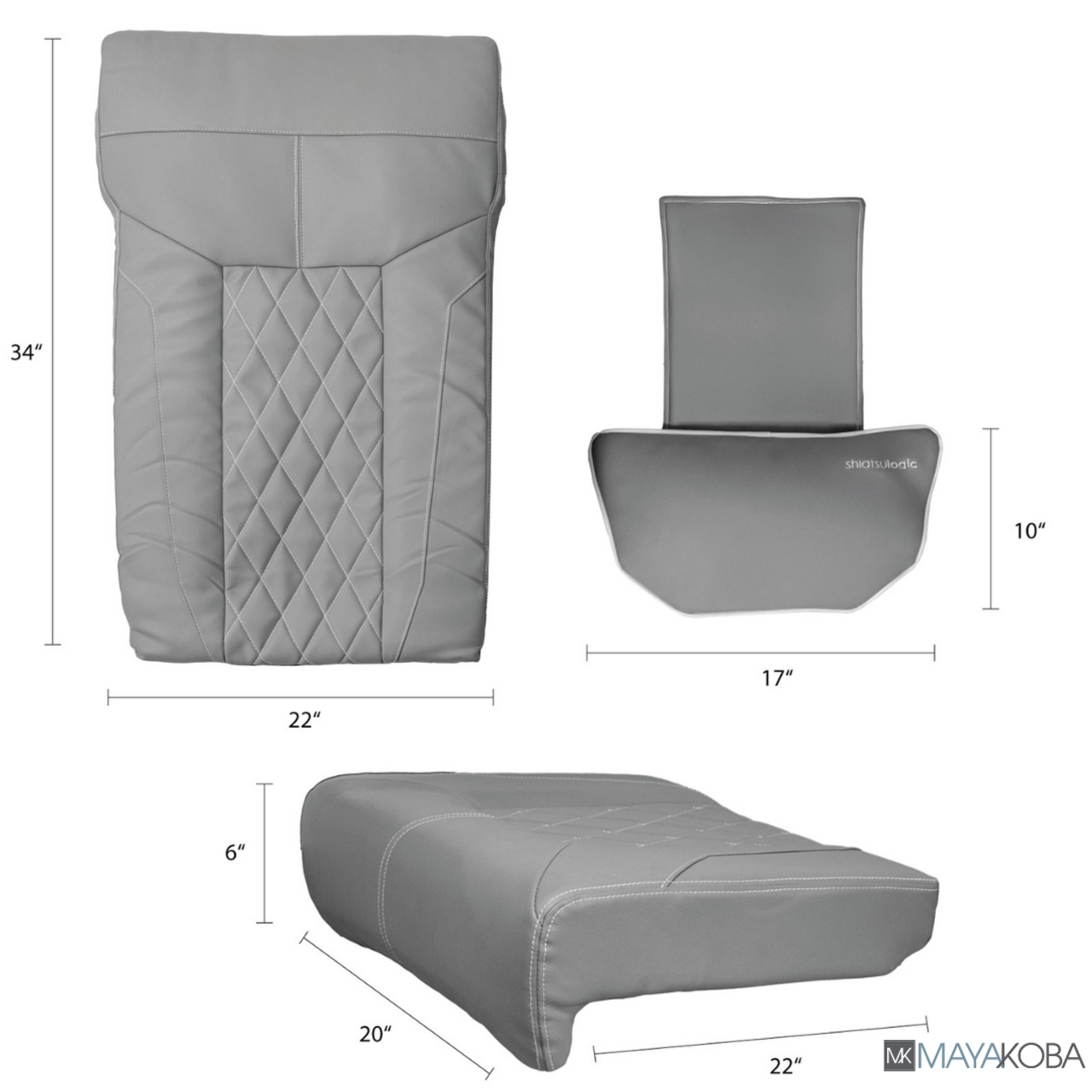 Cubierta para silla de masaje Shiatsulogic FX para sillas de pedicura (solo juego de funda, sin silla) 