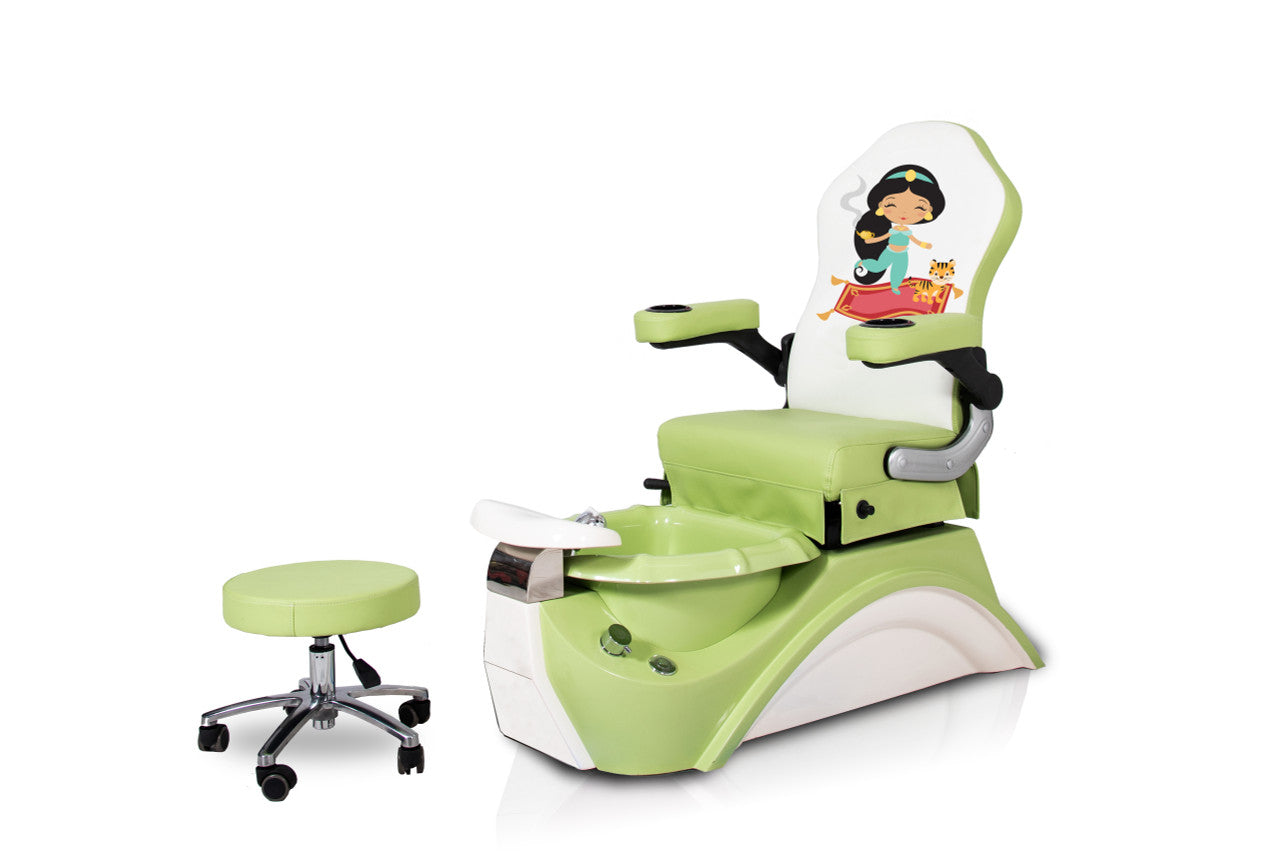 Spa de pedicura infantil Princesa Jazmín Verde 