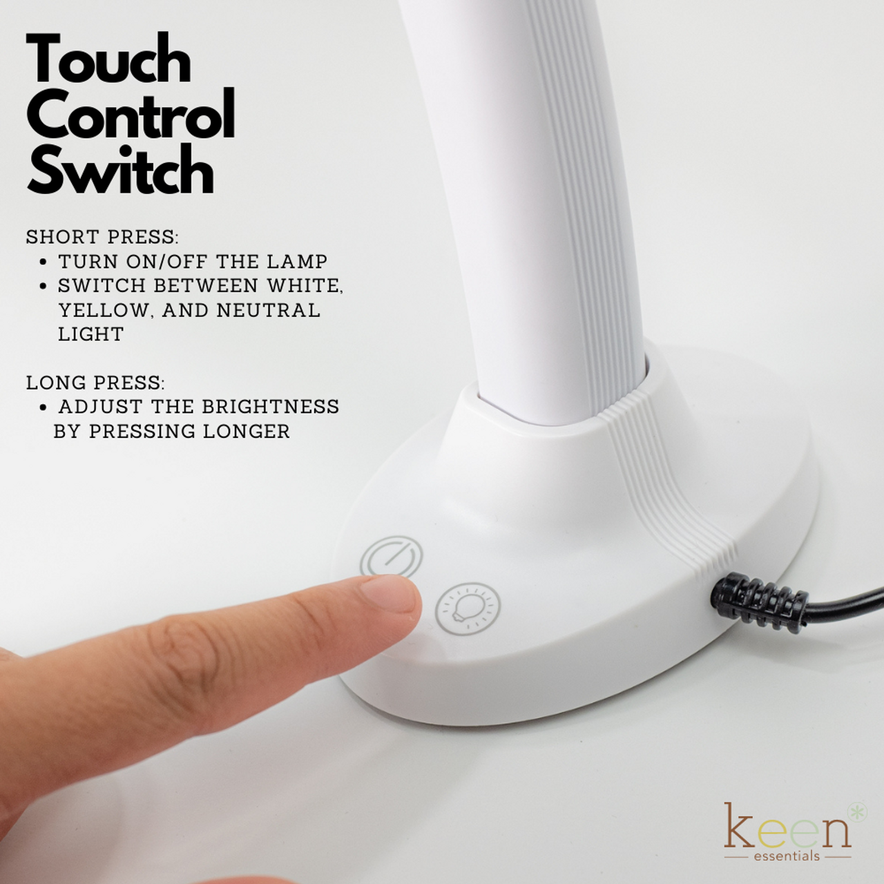 Lámpara de mesa LED KEEN LUNA 