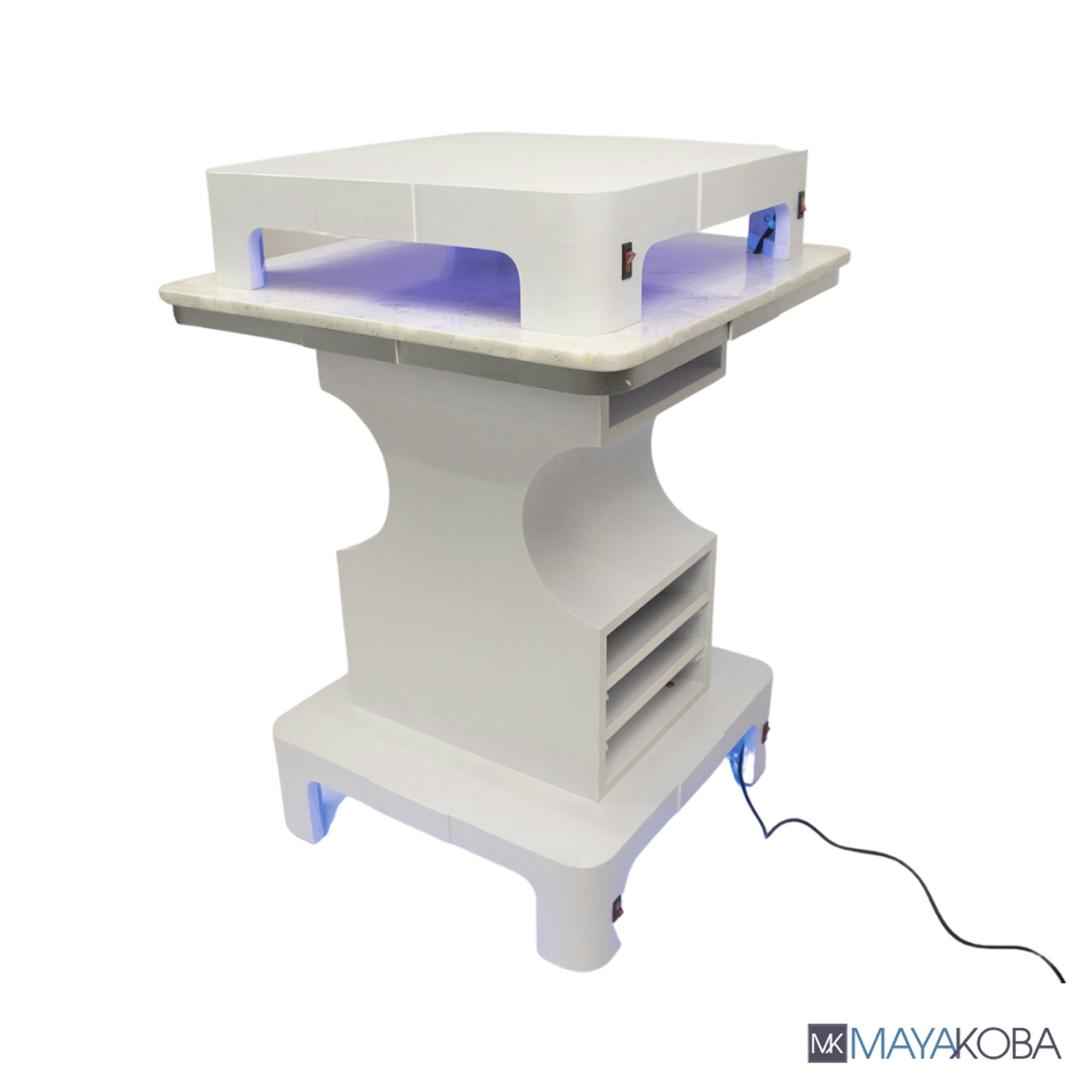 Sonoma Square Nail Dryer Table by Mayakoba