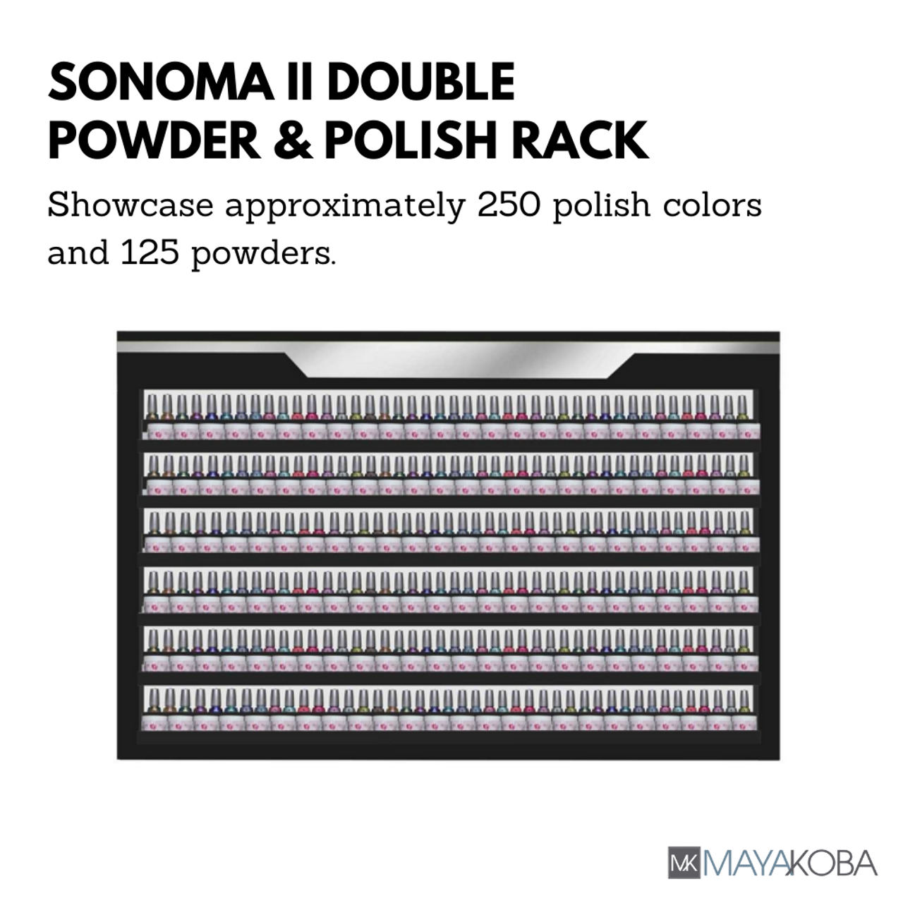 SONOMA II Double Polish Rack by Mayakoba