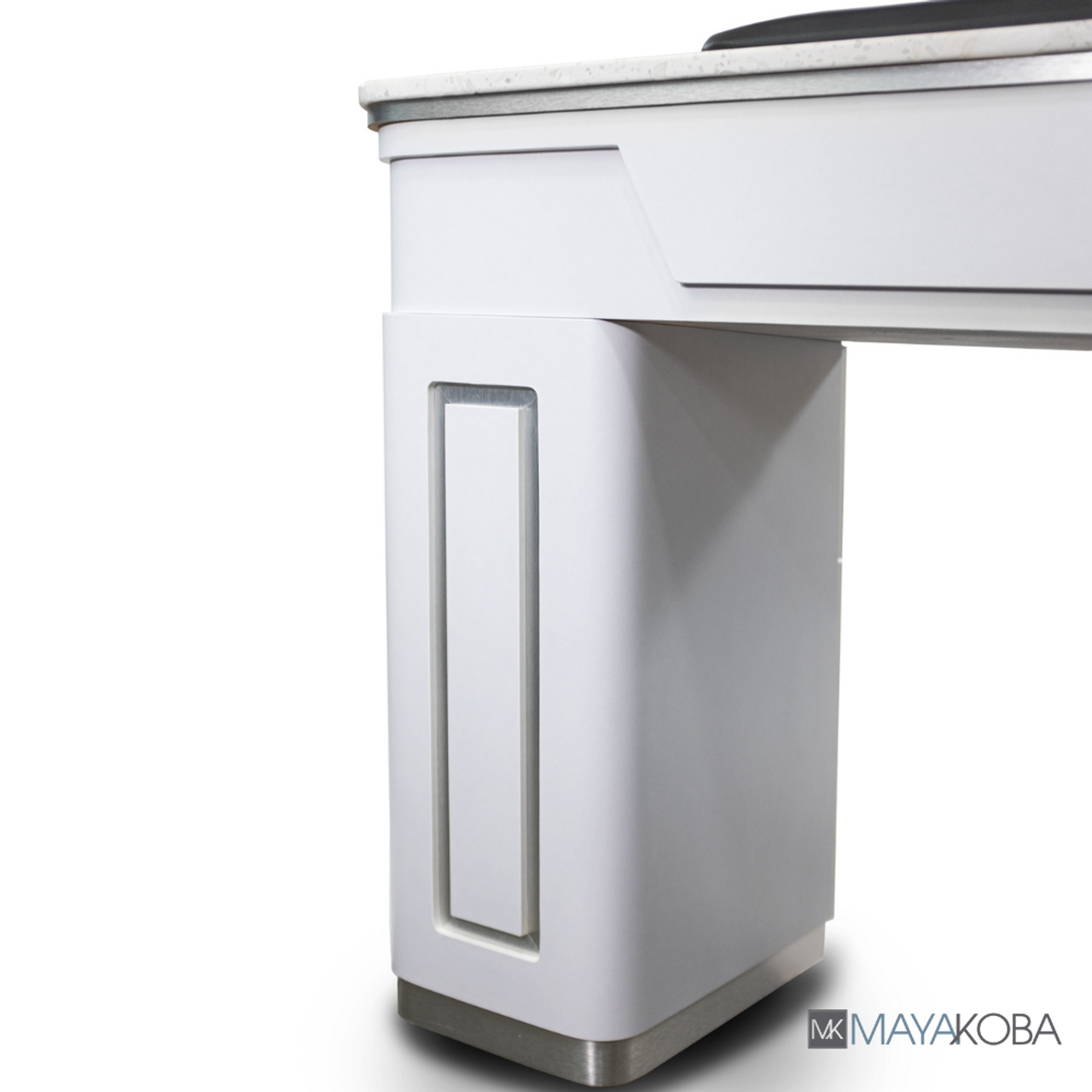 NAPA Manicure Table White/Silver by Mayakoba