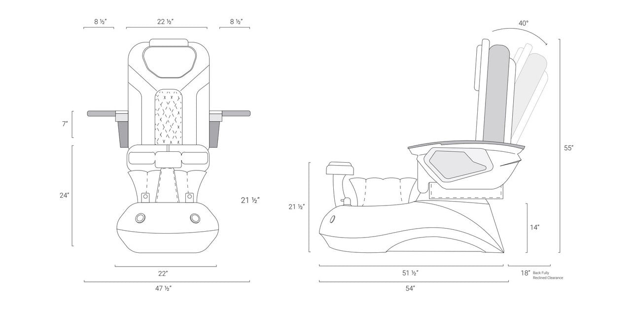 Spa de pedicura LOTUS II con sillón LX en Mayakoba 
