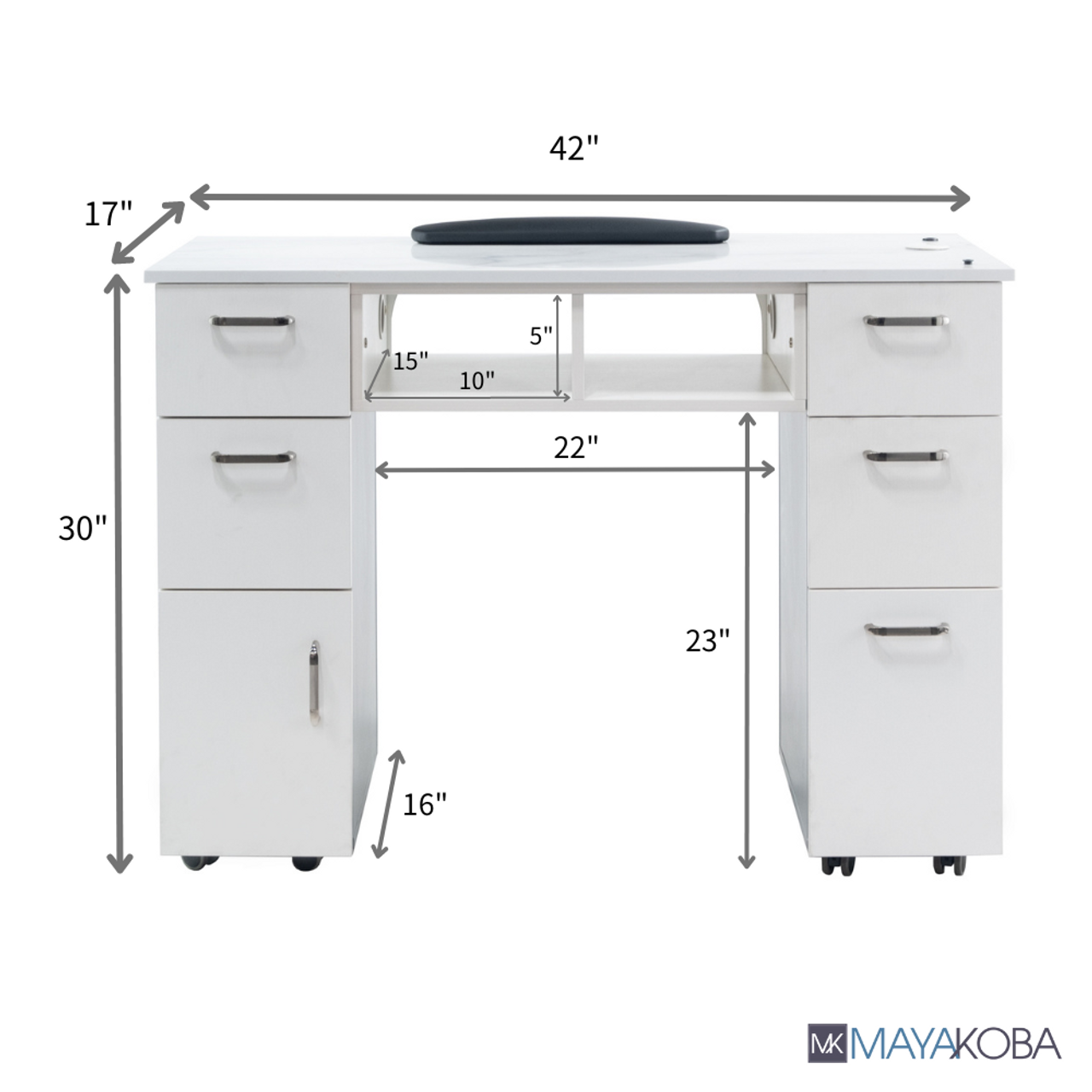 SENECA Manicure Nail Table by Mayakoba