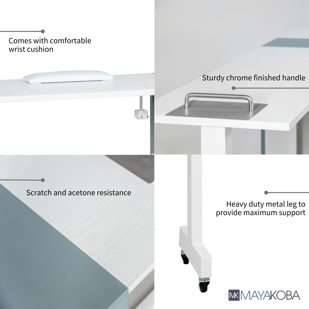 TAYLOR Foldable Manicure Table by Mayakoba