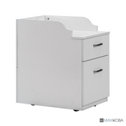 AVIGNON Pedicart with Back Cabinet - 2-Drawer