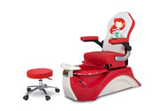 Red Little Mermaid Kid's Pedicure Spa