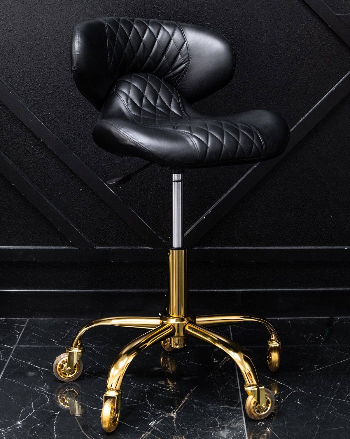 HUGO Pedicure Stool & Manicure Chair (GOLD Casters)