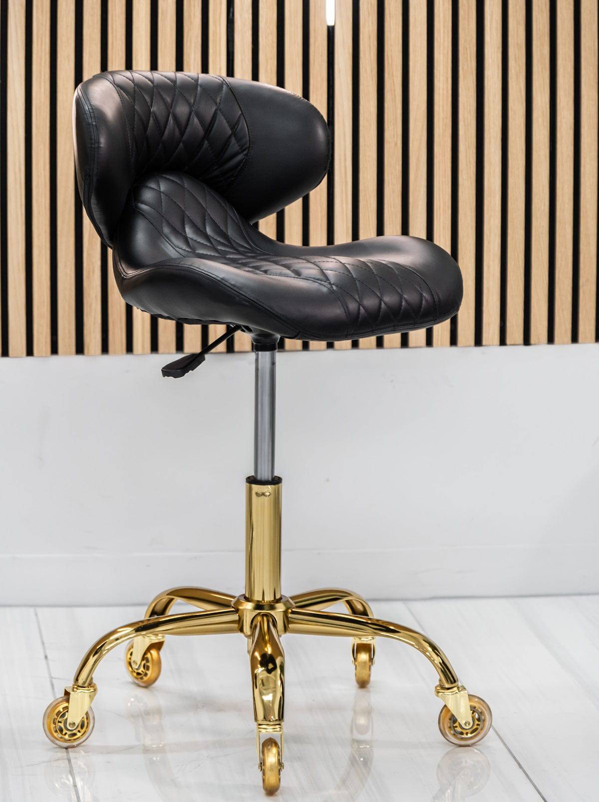 HUGO Pedicure Stool & Manicure Chair (GOLD Casters)