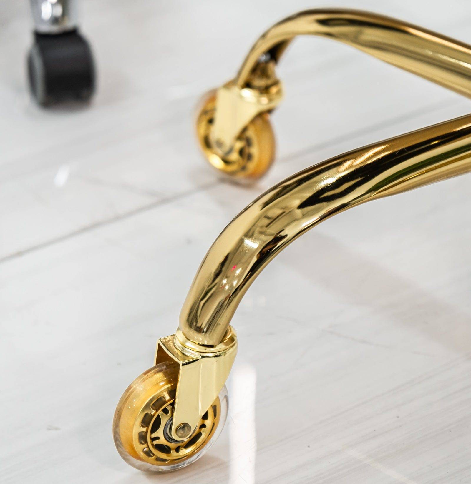 HUGO Pedicure Stool & Manicure Chair (GOLD Casters)